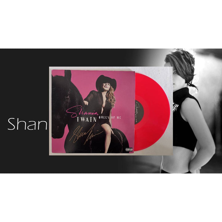 Shania Twain queen of me Lp signed with proof