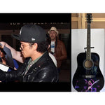 Load image into Gallery viewer, Bruno Mars One of A kind 39&#39; inch full size acoustic guitar signed with proof
