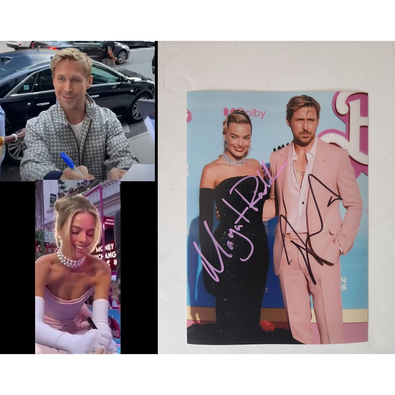 Ryan Gosling and Margot Robbie as Ken and Barbie Cushion – Canvas Art Rocks