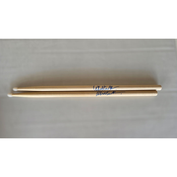 Alex Van Halen of Van Halen Drumsticks signed with proof.