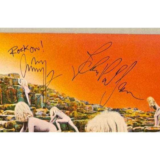 Led Zeppelin "Houses of the Holy" LP signed with proof.