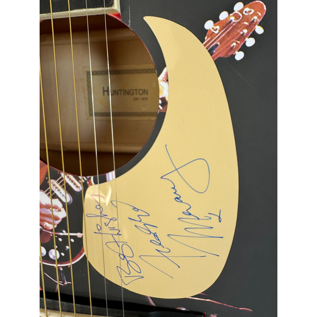 Freddie Mercury full size one of a kind acoustic guitar signed with proof.