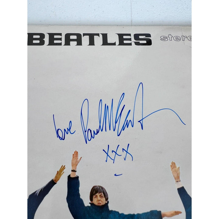 Beatles Help! lp George Harrison , John Lennon, Paul McCartney, Ringo Starr signed with proof.