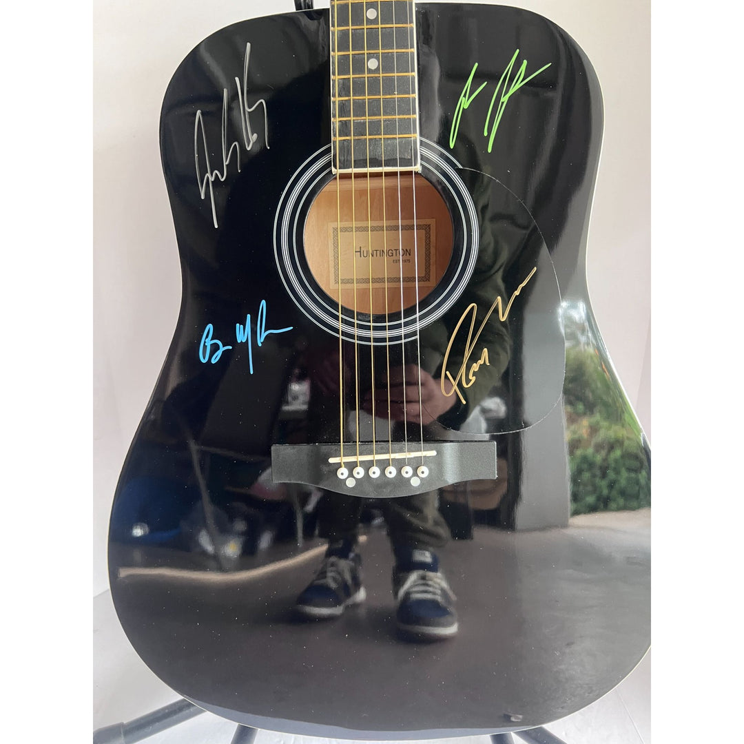 matchbox twenty one of a kind acoustic guitar signed