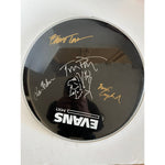 Load image into Gallery viewer, Tom Petty and The Heartbreakers Mike Campbell Ron Blair Benmont Trench 14&#39;&#39; drumhead signed with proof
