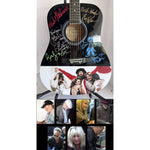 Load image into Gallery viewer, Fleetwood Mac Stevie Nicks Peter Green Mick Fleetwood John and Christy McVie Lindsay Buckingham  full size acoustic guitar signed with proof
