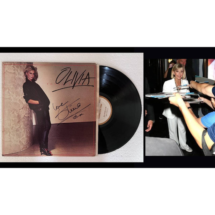 Olivia Newton-John Totally Hot original lp signed with proof