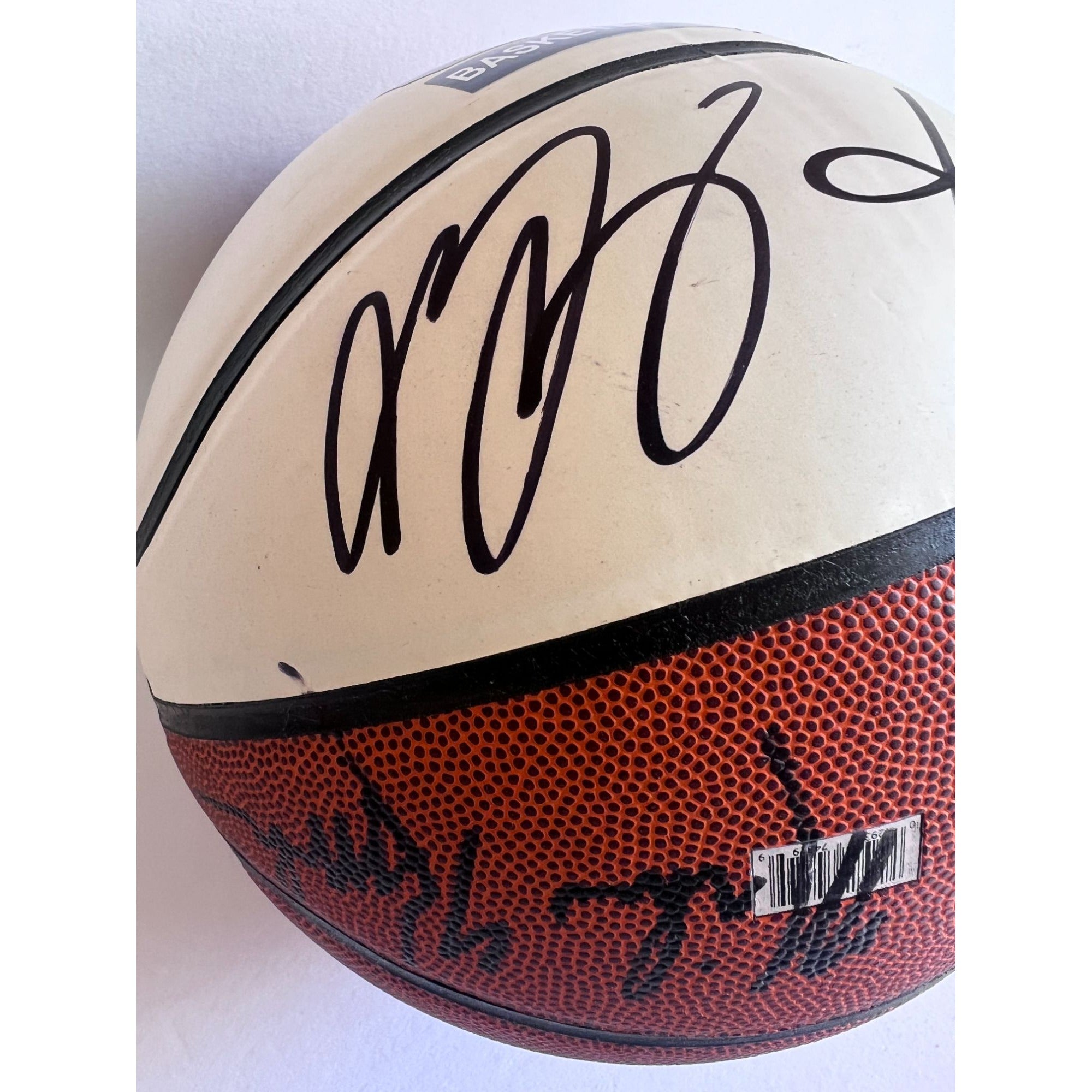 2008 USA basketball team signed Kobe Bryant LeBron James Dwyane Wade Chris Paul basketball sign with proof