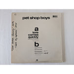 Load image into Gallery viewer, The Pet Shop Boys Neil Tennant and Chris Lowe, &quot;Love Come Quickly&quot; LP signed with proof
