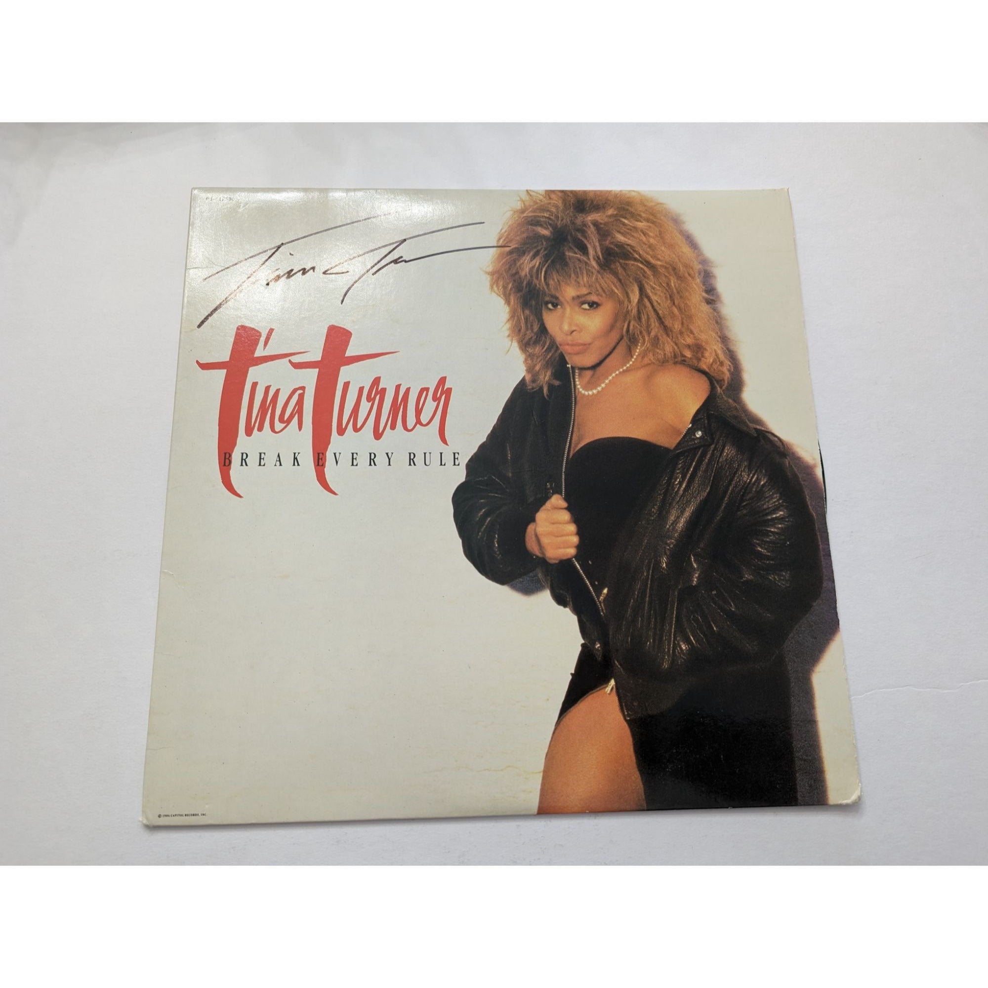 Tina Turner break every rule original LP signed with proof