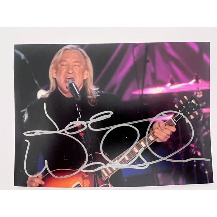 Joe Walsh of the Eagles 5x7 photo signed with proof