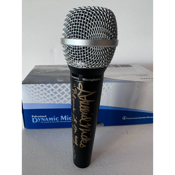 Stevie Nicks Fleetwood Mac microphone signed with proof