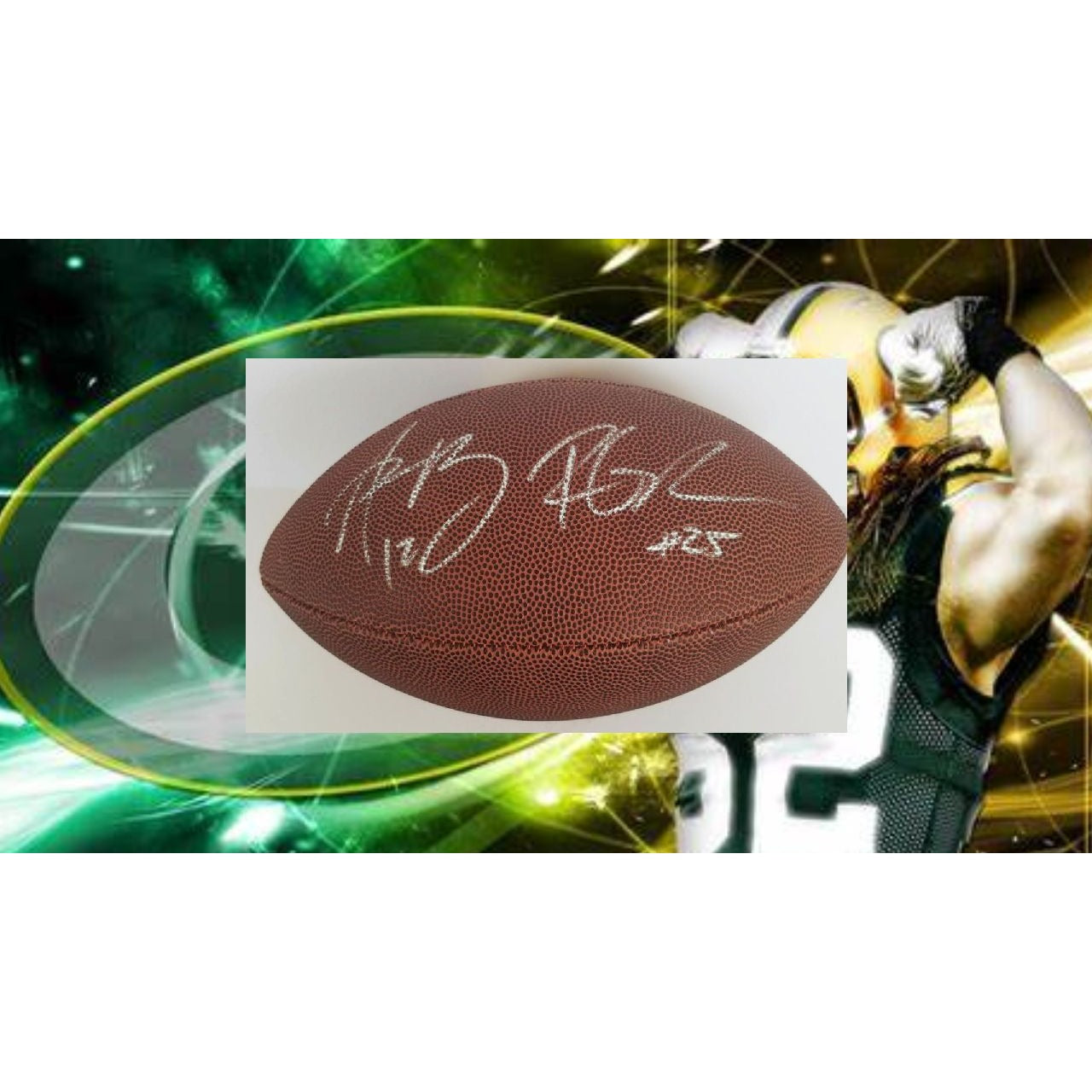 AARON RODGERS AUTOGRAPHED HAND SIGNED CUSTOM FRAMED GREEN BAY PACKERS JERSEY