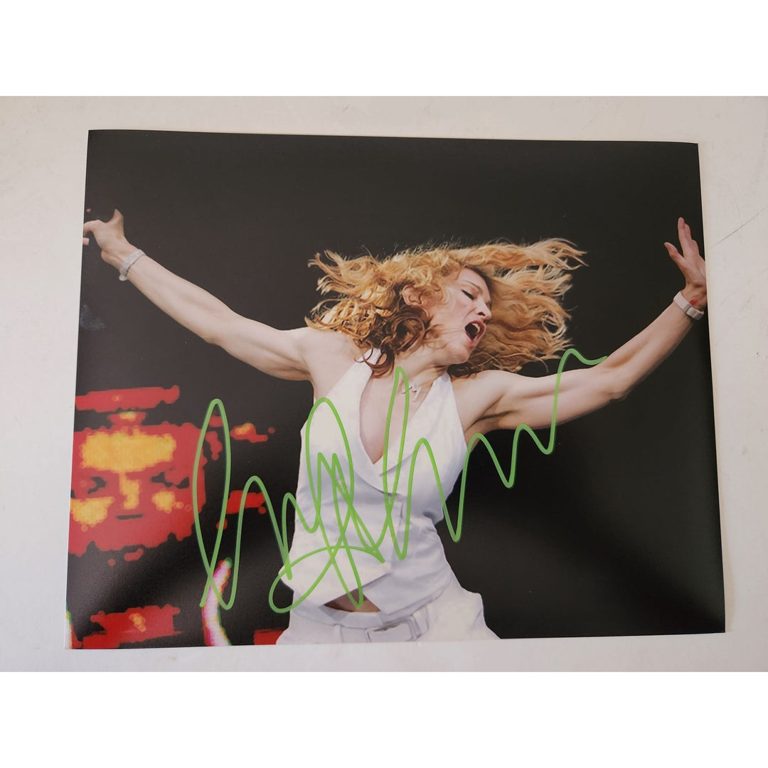 Madonna Louise Ciccone the Queenof of Pop  8x10 photo signed with proof