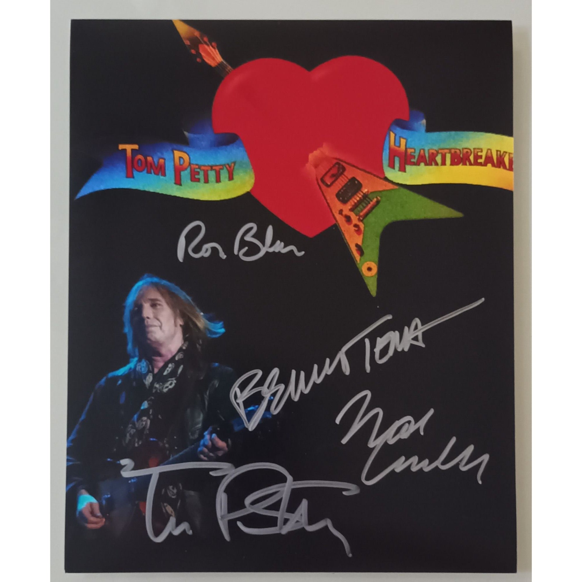 Tom Petty Belmont Trench Ron Blair Mike Campbell Tom Petty and the Heartbreakers 8x10 photo signed