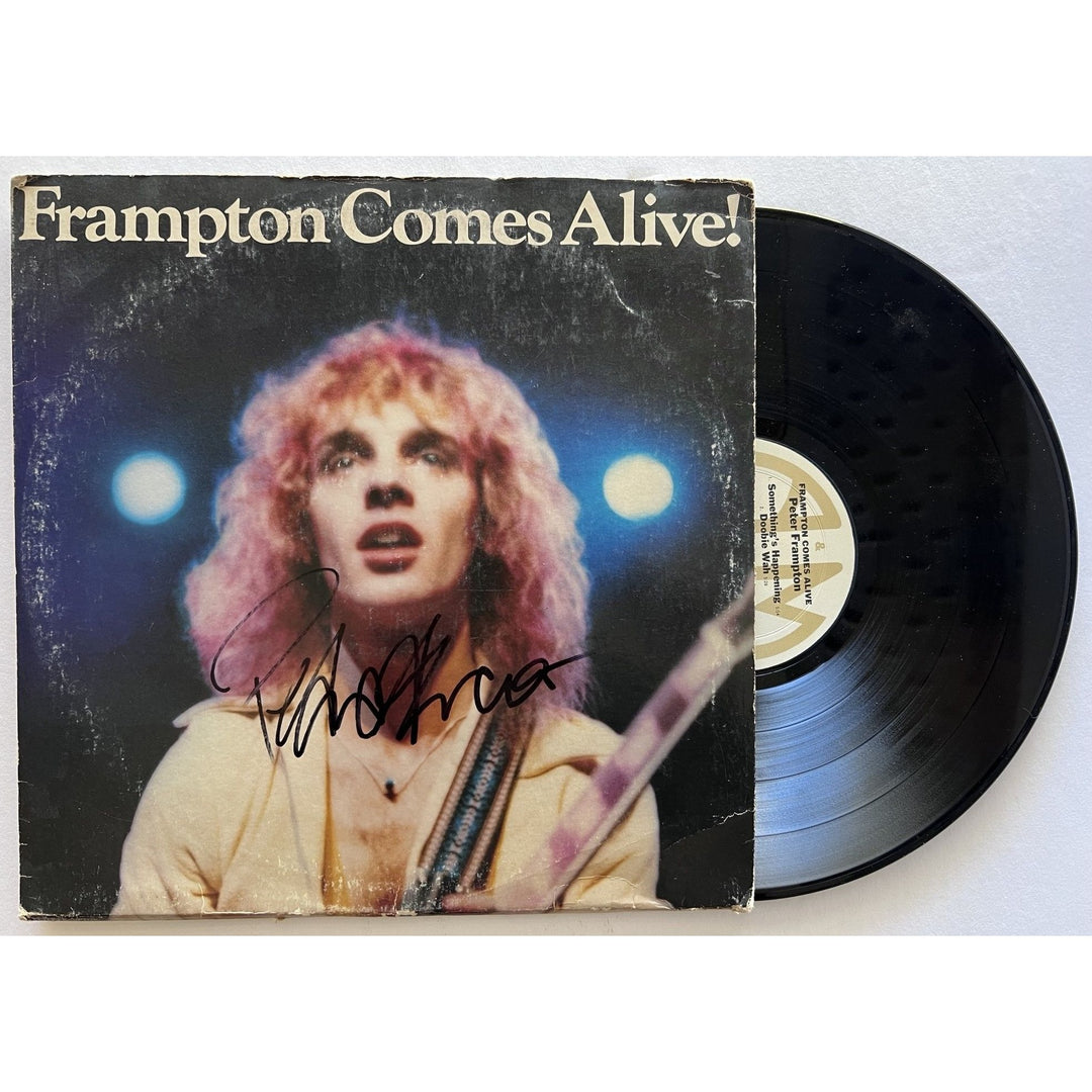 Peter Frampton Frampton Comes Alive! lp signed with proof