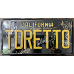 Load image into Gallery viewer, Fast and Furious Toretto Vin Diesel Paul Walker cast signed license plate with proof
