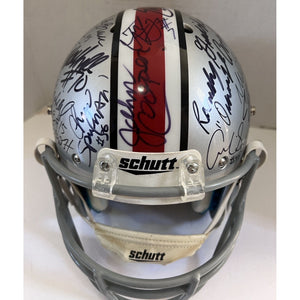 Ohio State Buckeyes national champions team signed helmet Ezekiel Elliott Nick Bosa 35 Plus signatures Riddell replica full size helmet