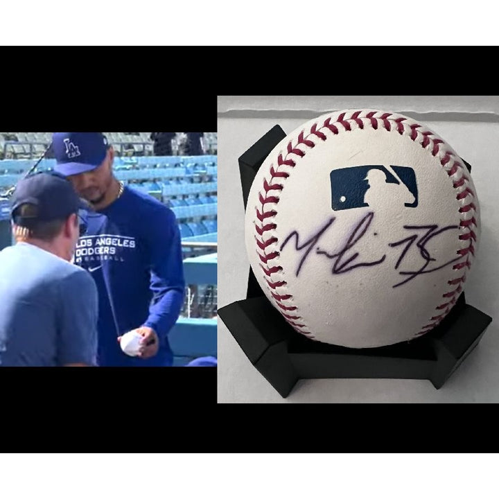 Mookie Betts Los Angeles Dodgers official MLB baseball signed with proof