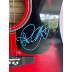Load image into Gallery viewer, Alanis Morissette full size Huntington acoustic guitar signed with proof
