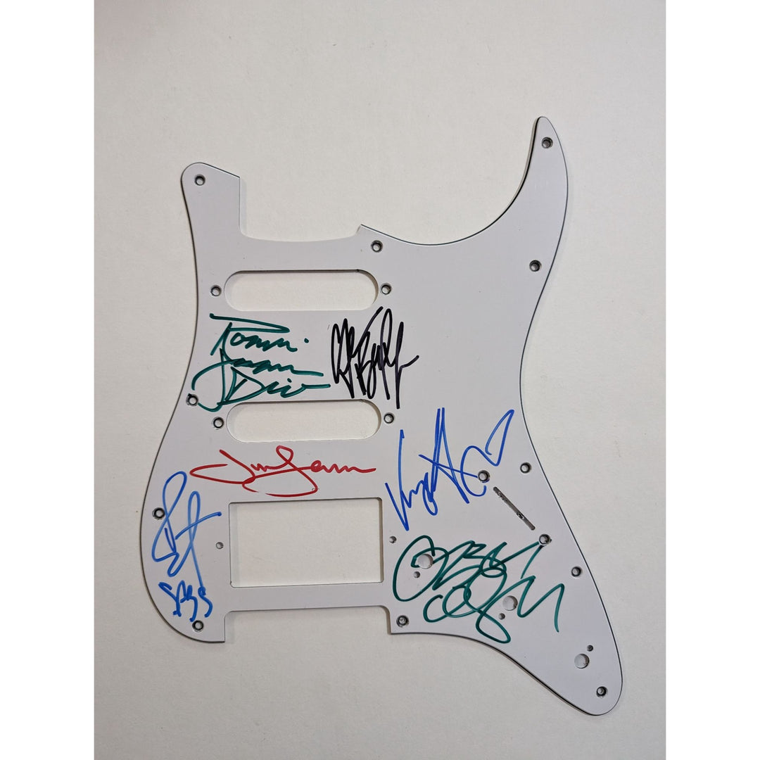 Black Sabbath Ozzy Osbourne, Tony Iommi, Bill Ward, Geezer Butler Ronnie James Dio stratocaster electric guitar pickguard