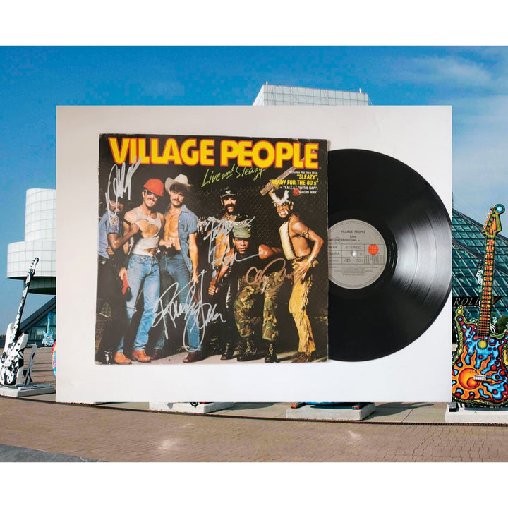 The Village People sleazy ready for the '80s lp signed