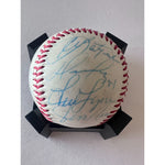 Load image into Gallery viewer, Boston Red Sox greats Carl Yastrzemski David Ortiz Fred Lynn Jim Rice Carlton Fisk 13 and all signed baseball with proof
