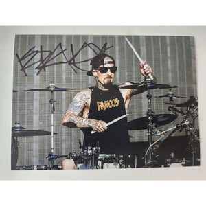 Travis Barker Blink-182 legendary drummer 5x7 photo signed with proof