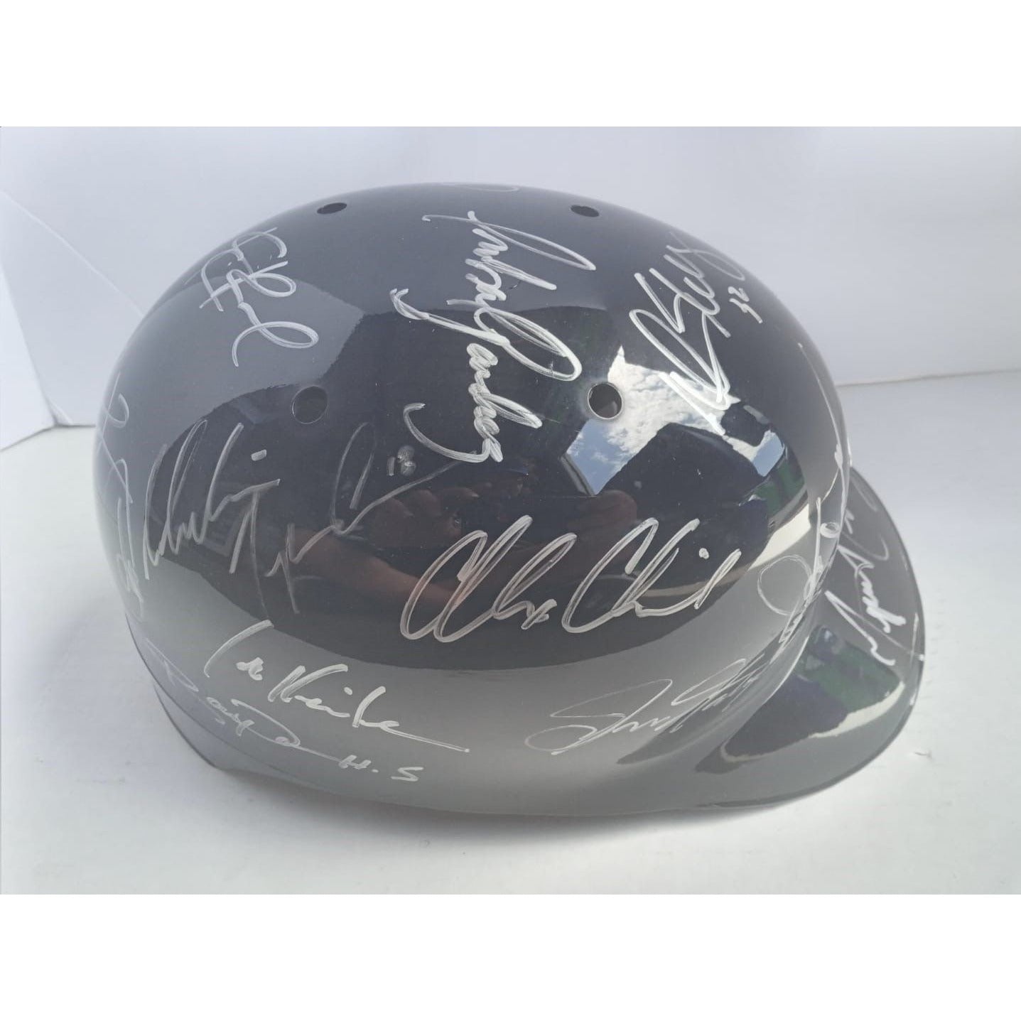 2014 Detroit Tigers Miguel Cabrera Justin Verlander team signed helmet