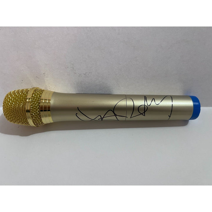 Harry Styles gold full size microphone signed with proof