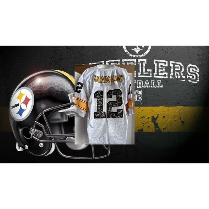 Terry Bradshaw Pittsburgh Steelers jersey signed with proof