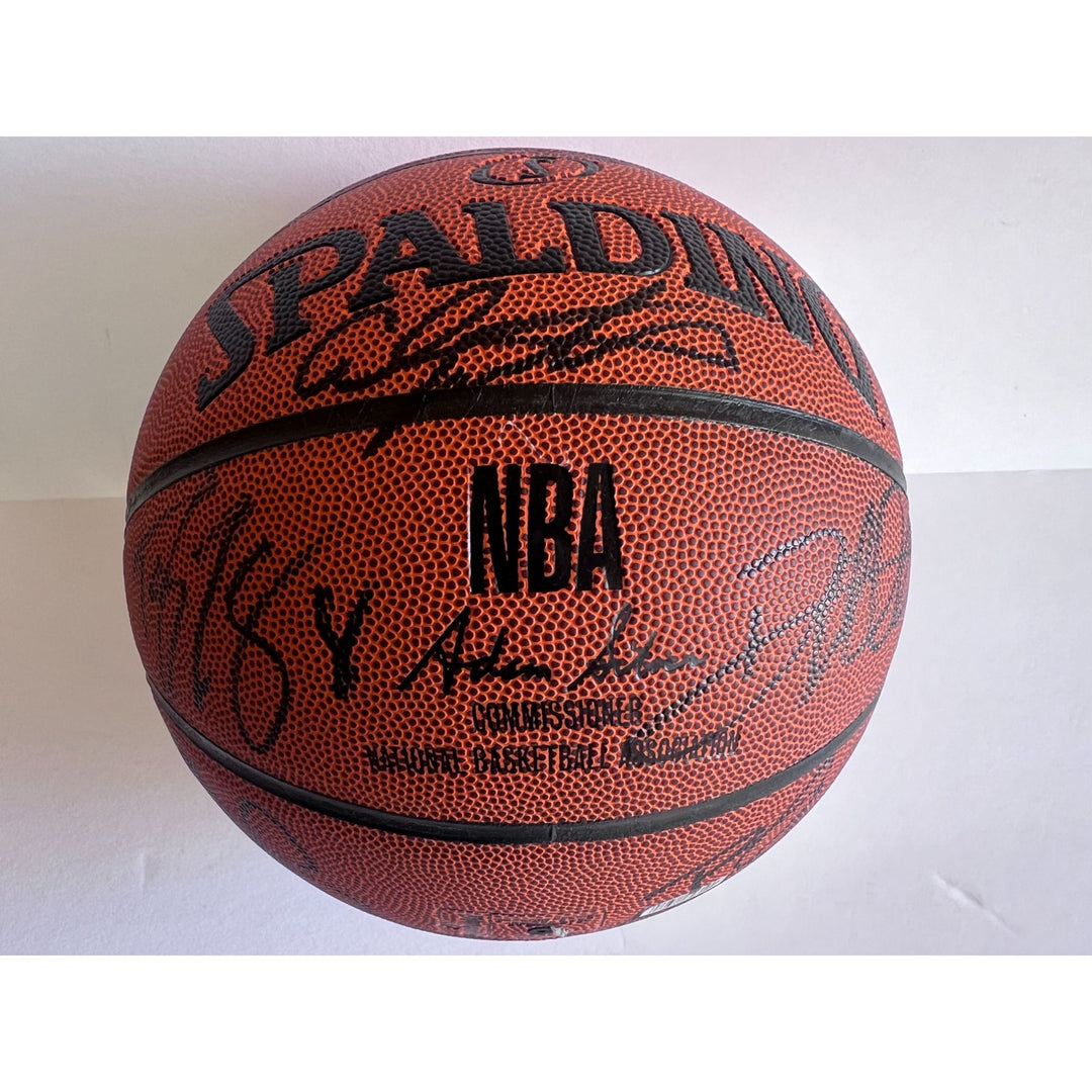 2008 USA basketball team signed Kobe Bryant LeBron James Dwyane Wade Chris Paul basketball sign with proof