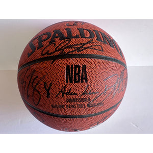 2008 USA basketball team signed Kobe Bryant LeBron James Dwyane Wade Chris Paul basketball sign with proof