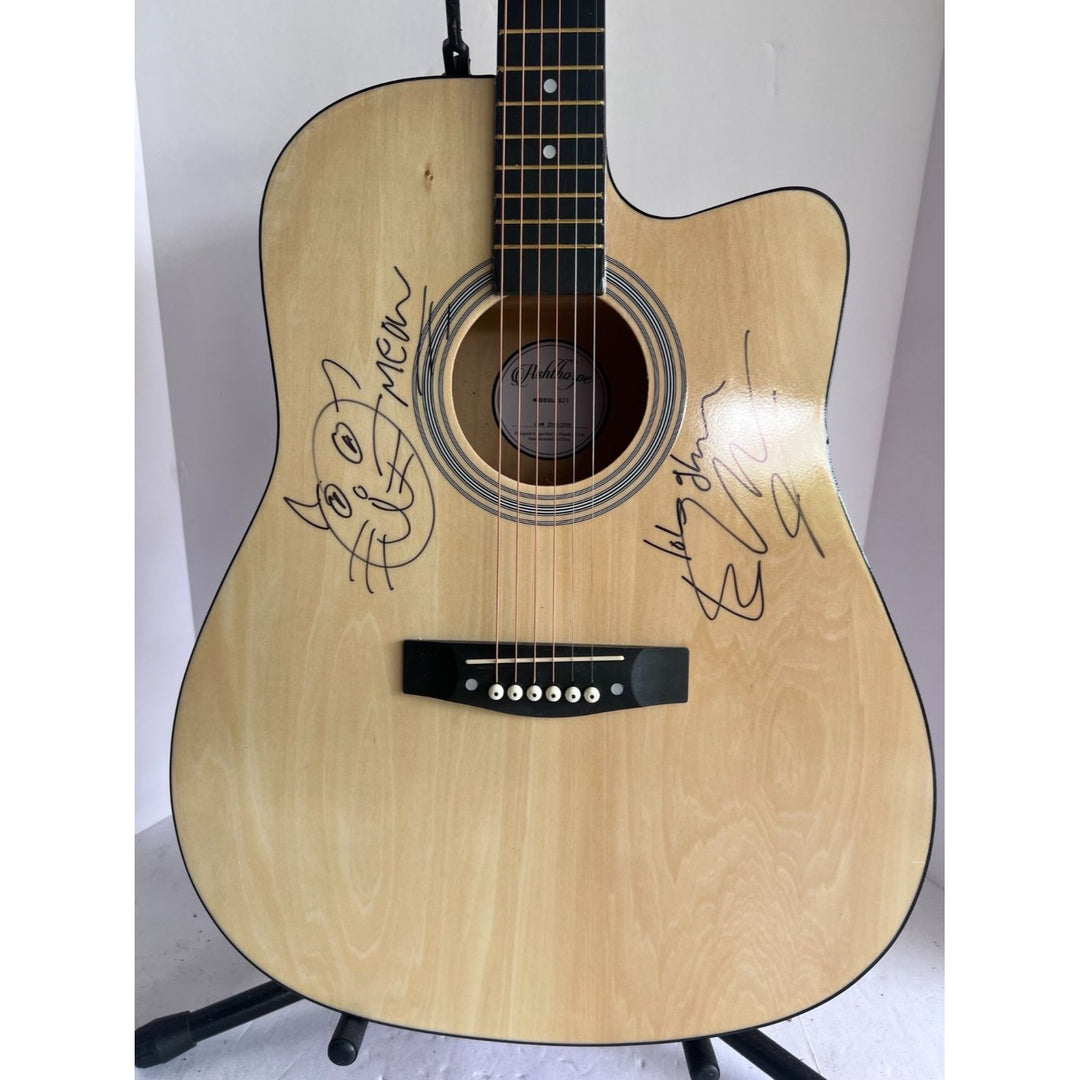 Ed Sheeran signed with Sketch One of a Kind unique full size acoustic guitar signed with proof