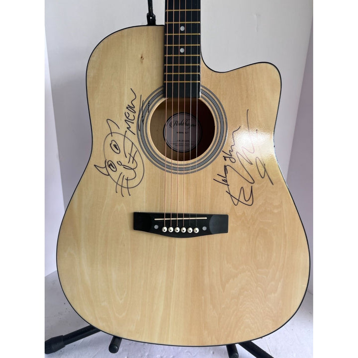 Ed Sheeran signed with Sketch One of a Kind unique full size acoustic guitar signed with proof