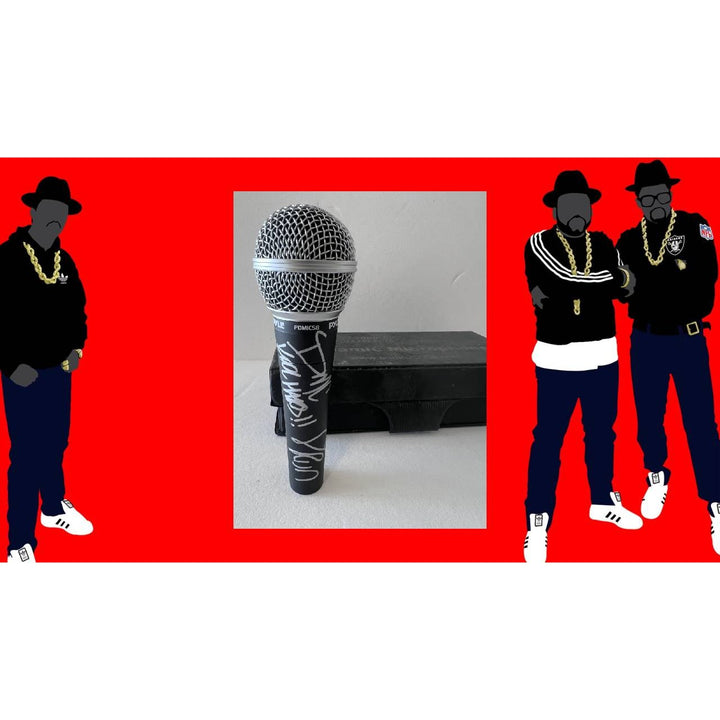 Run-DMC  microphone signed with proof