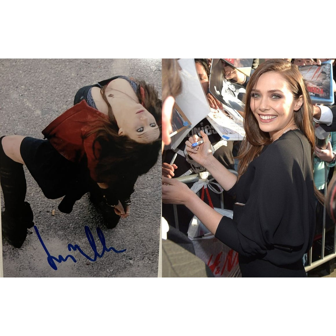 Elizabeth Olsen "Scarlet"  in Marvels' Avengers 5x7 photo signed with proof