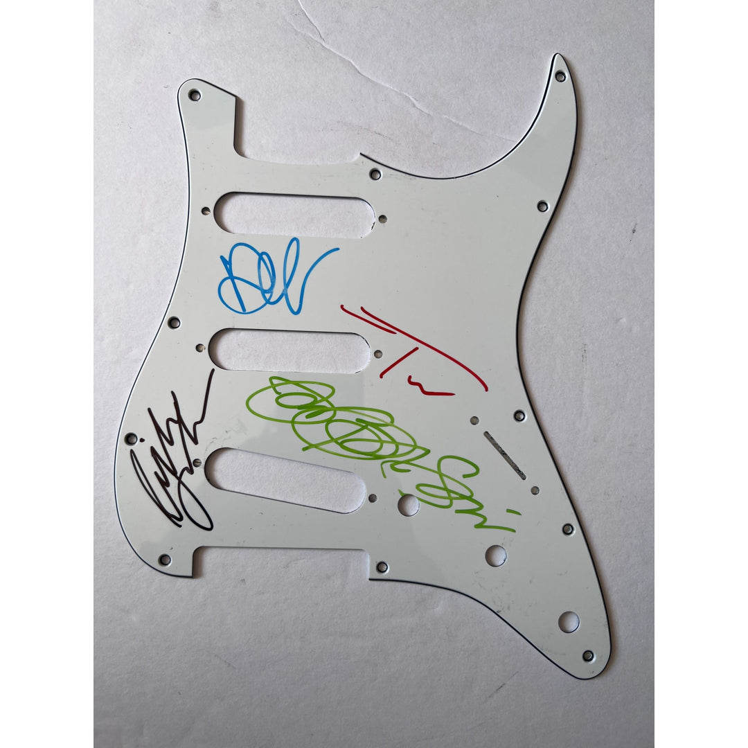 Bon Jovi Richie Sambora Jon Bon Jovi Stratocaster electric pickguard signed with proof