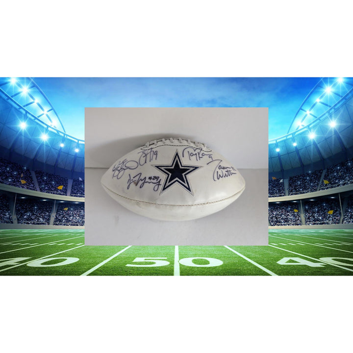 Dallas Cowboys Dez Bryant Tony Romo Miles Austin DeMarco Murray Jason Witten full size football signed