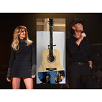 Load image into Gallery viewer, Tim McGraw and Faith Hill  One of A kind 39&#39; inch full size acoustic guitar signed with proof

