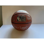 Load image into Gallery viewer, Detroit Pistons Isiah Thomas, Dennis Rodman, Bill Lambeer 1988-1989 NBA Champs team signed Spalding NBA basketball with proof

