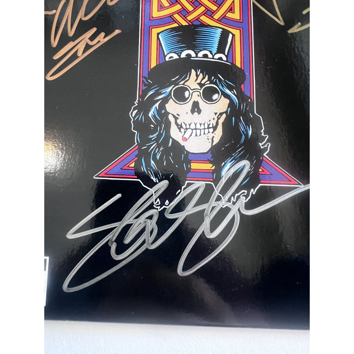 Guns n Roses, W. Axl Rose, Slash, Izzy Stradlin Appetite for Destruction album signed with proof