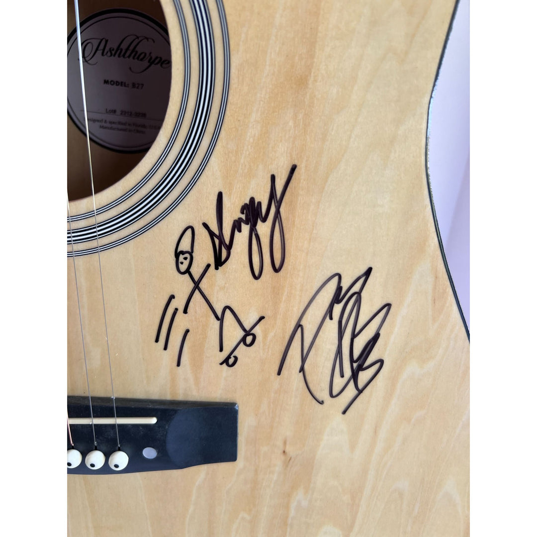 Post Malone" Austin Richard  signed and sketched one of a kind full size acoustic guitar signed with proof