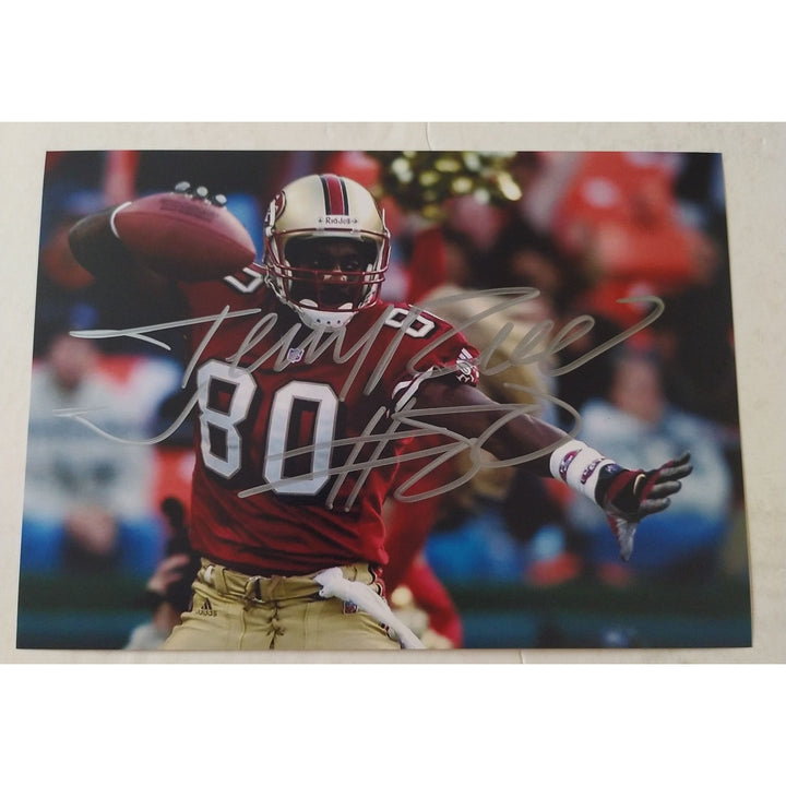 Jerry Rice, San Francisco, 49ers, signed, 5x7 photo, with proof