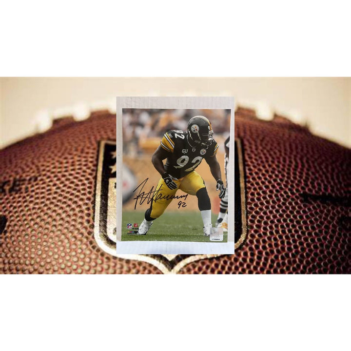 James Harrison Pittsburgh Steelers 8x10 photo signed