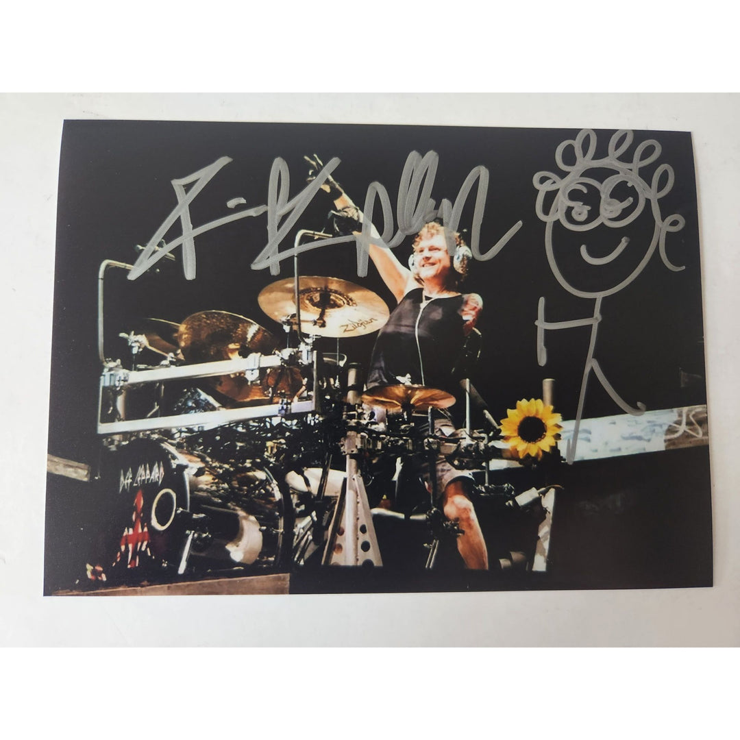 Rick Allen legendary Def Leppard drummer 5x7 photo signed with proof