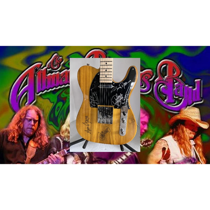 Gregg Allman Dickey bats Wayne Haynes The Allman Brothers Telecaster electric guitar signed with proof