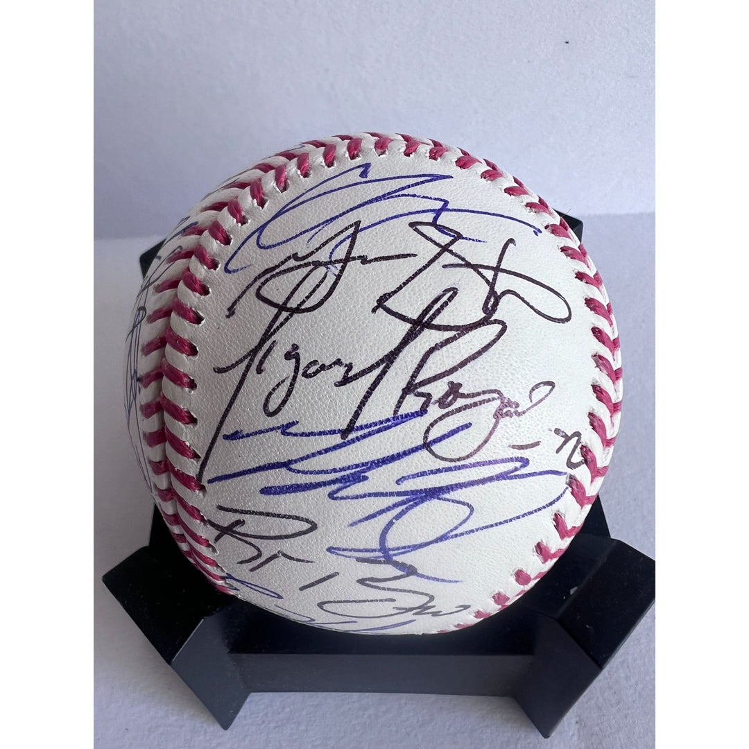 Los Angeles Dodgers 2024 Shohie Ohtani Freddie Freeman  Rawlings MLB game ball team signed with proof