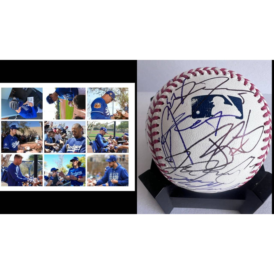 Los Angeles Dodgers 2024 Shohie Ohtani Freddie Freeman  Rawlings MLB game ball team signed with proof