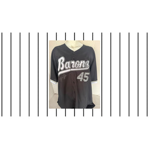 Michael Jordan Birmingham Barons signed jersey black with proof